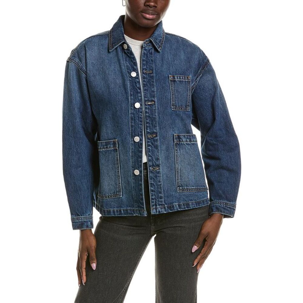 Emerson Fry Womens Utility Shirt Jacket, Blue